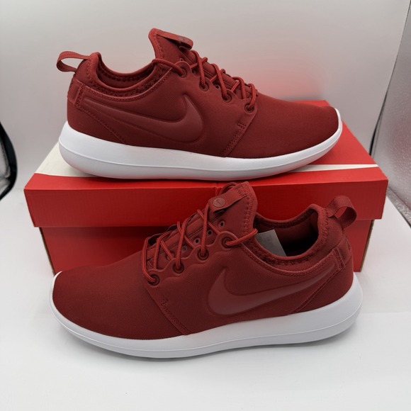 Nike Shoes - Nike Roshe Two Running Shoes Womens 7 Dark Cayenne Red Sneakers 844931-601